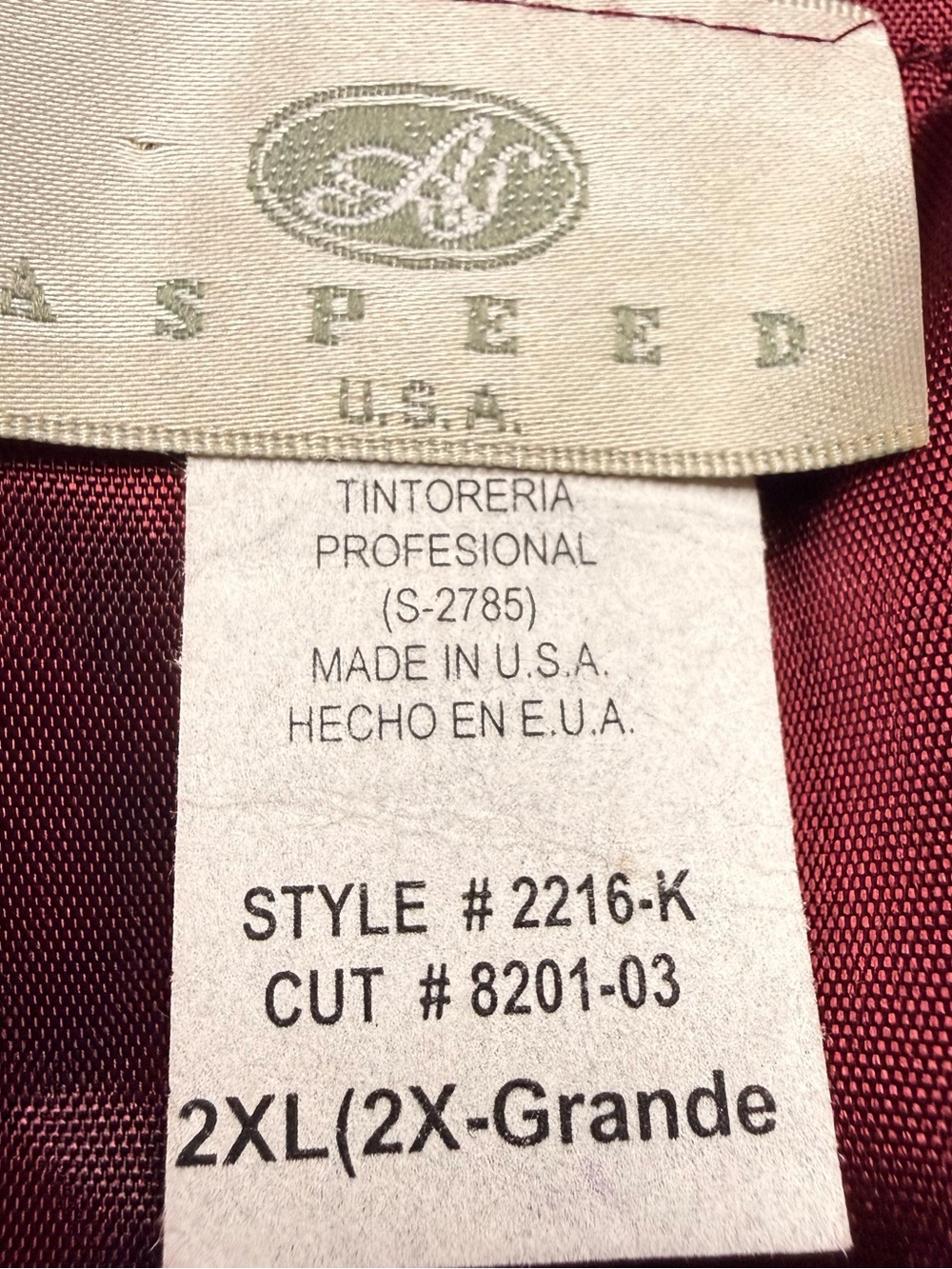 Aspeed U.S.A. Women’s Burgundy Formal Gown Size 2XL Sleeveless Evening Dress - Picture 5 of 7